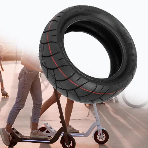 Miniatura 2 de Neumático sin cámara de 11 pulgadas 90/65-6.5 para scooters eléctricos, 100/55-6.5 neumáticos de goma gruesa scooters piezas de repuesto (1 unidad)