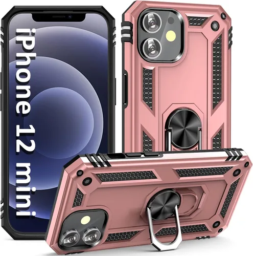 Miniatura 23 de ADDIT i Phone 12 Pro Max - Funda para iPhone 12 Pro Max, con anillo de soporte, soporte ajustable, grado militar, protección resistente, a prueba