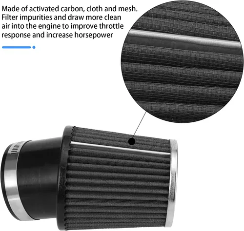 Miniatura 6 de YOXUFA 62mm Adaptador de Filtro de Aire de Bicicleta Mini Etapa 1 para Predator 301cc 420cc GX340 GX390 11 13Hp Motor Clon Go Kart Carritos de Golf