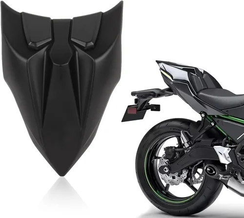 Miniatura 8 de Cubierta de capó para asiento de pasajero trasero para Ninja 650 Z650 2017 2018 2019 2020 2021 2022 2023 2024 (pintura de fibra de carbono)