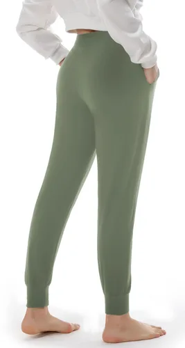 Miniatura 4 de FULLSOFT - Pantalones deportivos con bolsillos para mujer, para practicar yoga, entrenar y correr