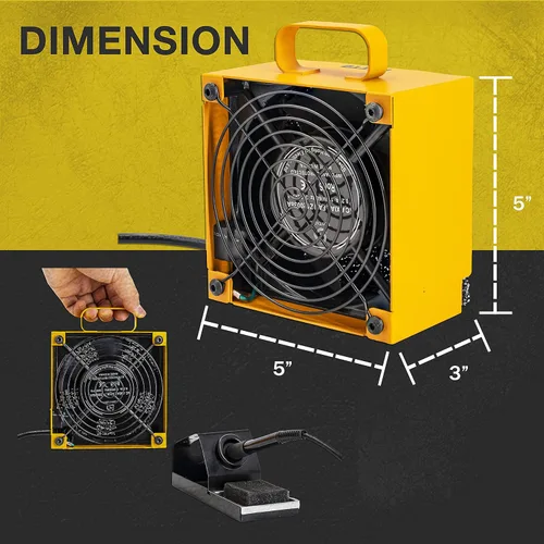 Miniatura 3 de KOTTO Absorbedor Eliminador de Humo de Soldadura Extractor de Humos Absorbedor de Prevención de Humo Ventilador de Trabajo DIY para Estación