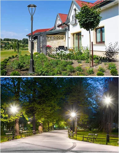 Miniatura 2 de KUKUPPO Luz LED de poste superior de 60 W, certificación ETL, 8400 lm, CCT ajustable 3000K/4000K/5000K, potencia ajustable 60W/48W/36W lámpara