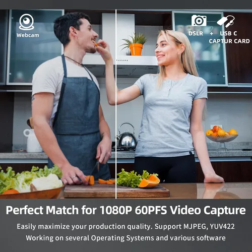 Miniatura 6 de Papeaso Tarjeta de captura de video, 4K HDMI a USB/USB C 3.0, dispositivo de captura de video 1080P 60FPS, para transmisión, enseñanza