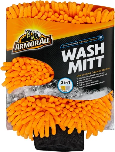 Armor All Armor All - Guante de microfibra para lavado de autos, camiones, motocicletas, 1 unidad