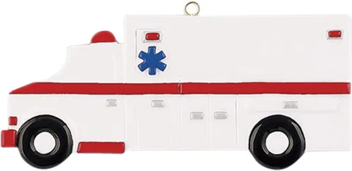 Miniatura 3 de Adorno de Navidad personalizado de ambulancia 2024 – Decoración de Navidad para vehículos, adorno de Navidad con temática médica, adorno