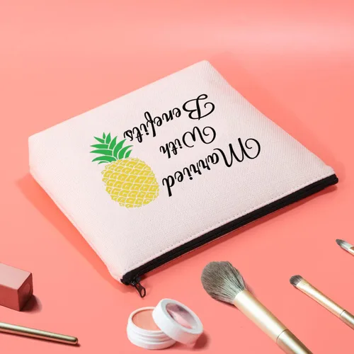 Miniatura 4 de JXGZSO Divertido Swinger Regalo Adulto Invertido Piña Maquillaje Bolsa Casado Con Beneficios Swingers Estilo de Vida Regalos, Casado con beneficios