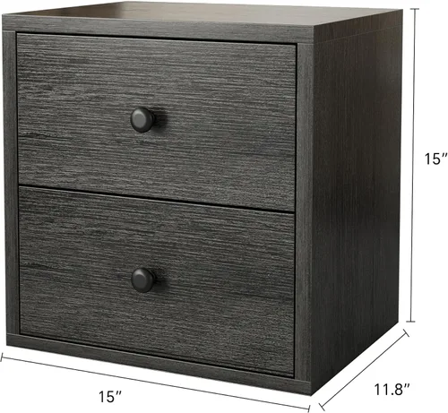 Miniatura 3 de FUSUNBAO Organizador Mágico de Almacenamiento en Cubos DIY Apilables para Casa, Libros, Ropa, Juguetes - Sistema de Almacenamiento Modular de Roble