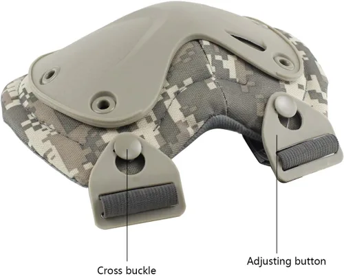Miniatura 7 de Almohadillas Protectoras Tácticas de Combate para Rodilla y Codo para Juegos de Paintball CS al Aire Libre, Ciclismo, Seguridad, Equipo
