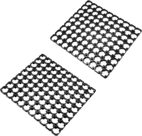 Bettomshin 5pcs 9x10 Celda Espaciador Soporte de Batería Soportes Plástico 0.839 in Diámetro del agujero para 21700 Batería de Litio DIY Batería