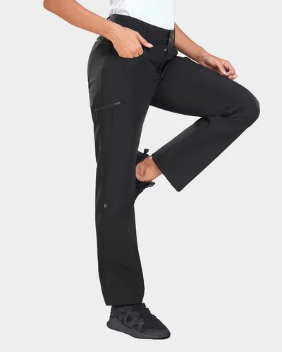 Miniatura 4 de Holipick Pantalones cargo de senderismo para mujer, ligeros, de secado rápido, impermeables, para exteriores, campamento, viajes, golf