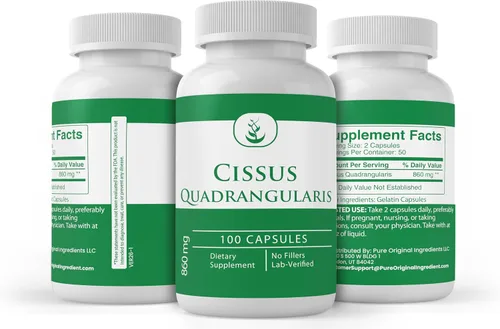 Miniatura 4 de PURE ORIGINAL INGREDIENTS Cissus Quadrangularis, (100 cápsulas) siempre puro, sin aditivos ni rellenos, verificado por laboratorio