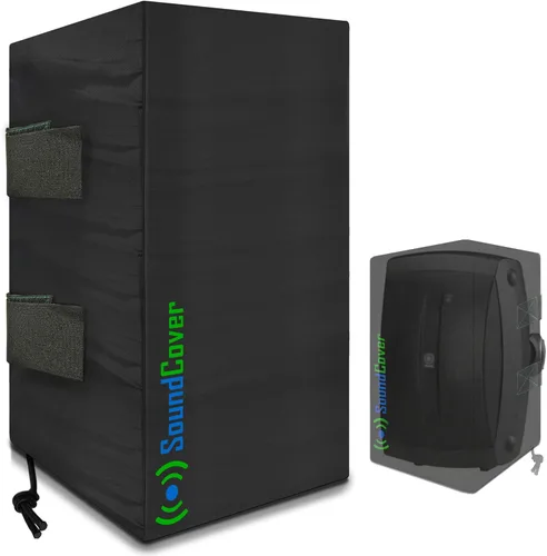 Miniatura 7 de The Original Light Outdoor Speaker Covers para altavoces montados en soporte C - Poliéster 210T premium con revestimiento protector UV plateado