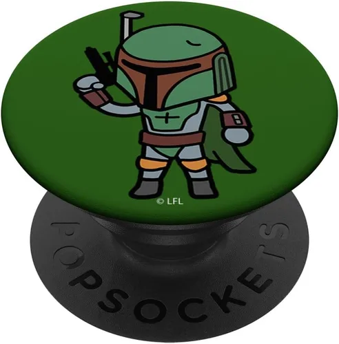 Miniatura 6 de Star Wars Boba Fett Simple Cartoon PopSockets MagSafe PopGrip para iPhone