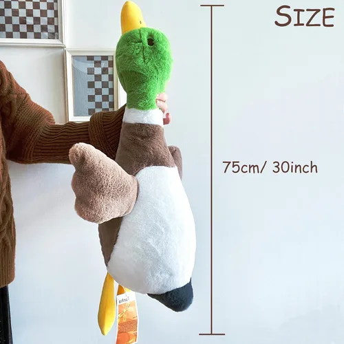Miniatura 3 de Peluche de Pato Real Tanha, Animales de Peluche de Pato, Juguetes de Peluche de Pato Real para Bebé (75cm / 30 pulgadas)