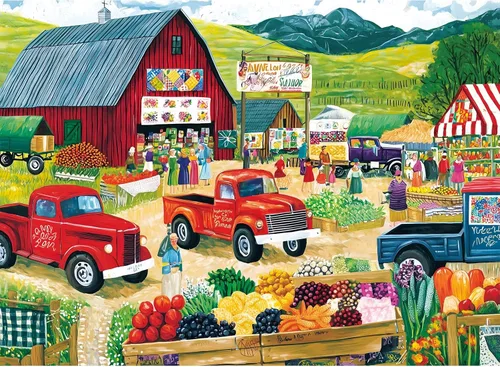 Miniatura 10 de Rompecabezas de 300 piezas para adultos, divertido rompecabezas de granja de vida campestre, rompecabezas de animales de cartón reciclado