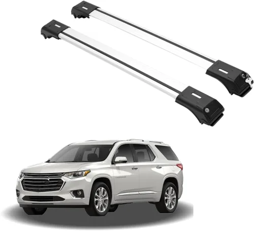 Miniatura 11 de ERKUL Barras transversales de portaequipajes de techo de 220 libras para Buick Envision 2021-2026 Barras transversales de aluminio con cerradura