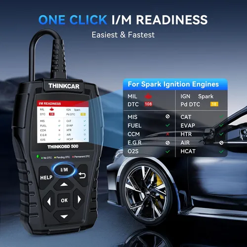 Miniatura 4 de THINKCAR Thinkobd 500 OBD2 Scanner Check Engine Car Code Reader, Full OBD II CAN Diagnostic Scan Tool, Read and Clear Error Codes, Live Data