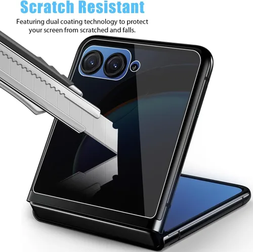 Miniatura 6 de Protector de pantalla de privacidad para Motorola Razr 40 Ultra (2023) [2 unidades] Protector de pantalla de privacidad rWith [2 unidades] Protector