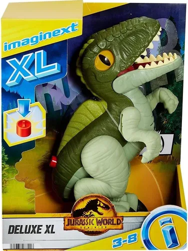 Miniatura 6 de Jurassic World Toys Jurassic World Dominion Deluxe Growlin Giga XL - Juguete de dinosaurio de 10 pulgadas de alto con luces y sonidos para niños