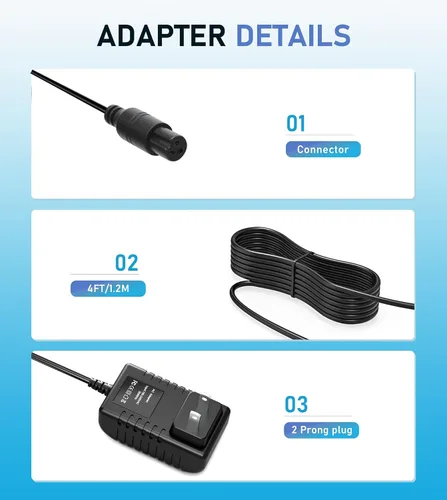 Miniatura 3 de Adaptador de CC de cargador de 29.4V 1A compatible con Jetson Rogue Hoverboard JROGU Balancing Scooter