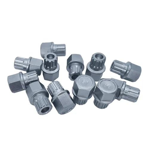 Miniatura 7 de Llave de bloqueo de rueda de acero cromado para Volkswagen, llave de tornillo antirrobo para tuerca compatible con VW (52)