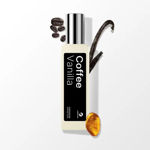 purefittech Aceite de perfume de feromonas para mujer, fragancia enrollable de vainilla de café de larga duración, perfume de aceite esencial puro,