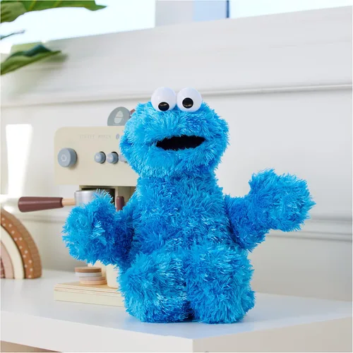 Miniatura 3 de Barrio Sésamo Plush, Cookie Monster, 12 pulgadas, Azul Cookie Monster oficial de 12