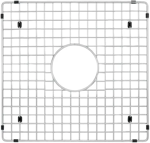 BLANCO 236783 - Rejilla de fregadero de acero inoxidable (Precis 1-3/4 derecha), medidas 15.25 pulgadas de largo x 13.69 pulgadas de ancho x 1.85