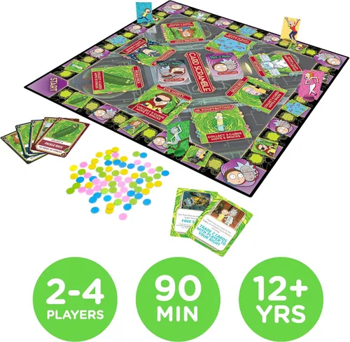 Miniatura 2 de AQUARIUS Rick & Morty Card Scramble - Divertido juego de fiesta familiar para niños, adolescentes y adultos, regalo entretenido de noche de juego