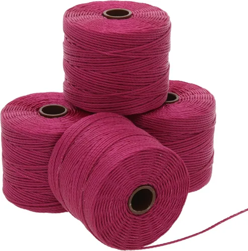 Miniatura 108 de The Beadsmith S-Lon Cordón para Cuentas – Cordón de Nylon Torcido de 0.5 mm para Ensartar, Paquete de 4, Mezcla de Neutrales Fríos, TEX210, 77