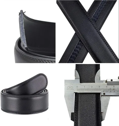 Miniatura 3 de Ratchet Belt for Men, Mens BeltGenuine Leather Belt with Automatic Slide Buckle