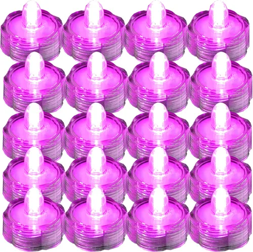 Miniatura 16 de Luces led muy brillantes, sumergibles, color té, para fiestas, bodas Azul