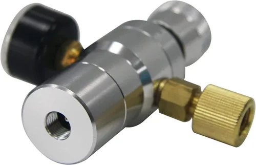 Miniatura 3 de Grifo de barril de CO2, cargador de barril de cerveza con bloqueo de bola, desconexión de líquido, mini regulador de CO2 con bloqueo de bola