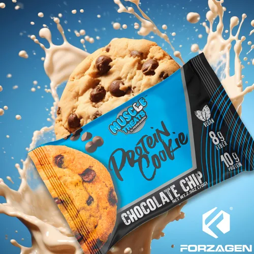 Miniatura 7 de Forzagen Muscle Treats - Galletas de proteína con 2 sabores disponibles, chispas de chocolate y chocolate de medianoche