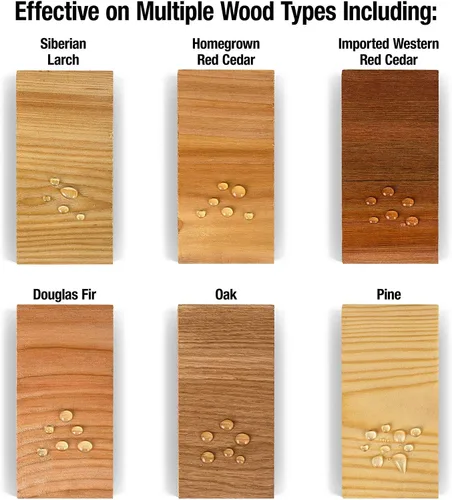 Miniatura 5 de Roxil Crema selladora de madera (1.5 galopn transparente), tratamiento y sellador de madera impermeable de una sola capa para exteriores, resistente