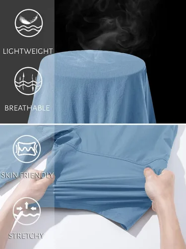Miniatura 7 de MAGCOMSEN Pantalones cortos de senderismo de secado rápido para hombre, pantalones cortos de trabajo con 5 bolsillos, pantalones cortos de viaje