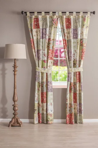 Miniatura 2 de Greenland Home Par de paneles de patchwork Blooming Prairie 42 x 84