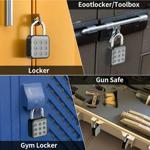 Miniatura 6 de Cerradura de combinación, cerradura de combinación para casillero, cerradura de casillero y cerradura de casillero de gimnasio - Alta seguridad