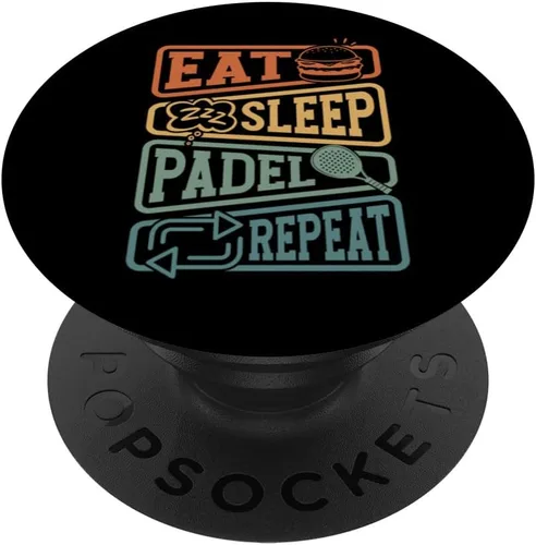 Miniatura 6 de Raqueta de pádel retro - Squash Vintage Padel PopSockets MagSafe PopGrip para iPhone