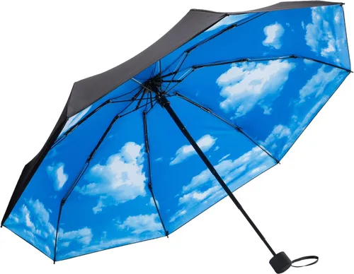 Miniatura 4 de Goothdurs - Mini paraguas unisex compacto para viaje, a prueba de viento, plegable, ligero, para sol y lluvia, con protección UV del 95 %