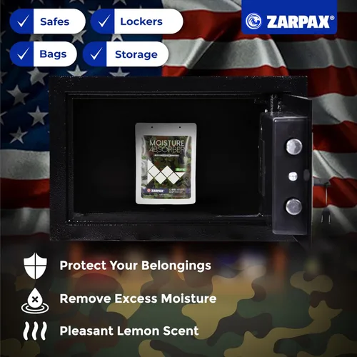 Miniatura 7 de Zarpax Absorbentes de humedad para pistola de 7.5 oz/212 g - Deshumidificador seguro para pistola evita la corrosión - Protege pistola