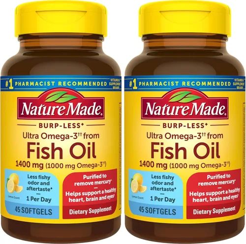 Miniatura 9 de Nature Made Suplementos de Aceite de Pescado Omega 3 de Fuerza Extra, 1400mg, Suplementos de Aceite de Pescado Omega 3 como Ésteres Etílicos