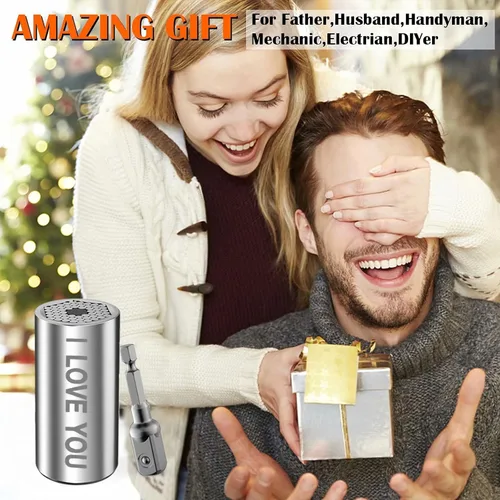 Miniatura 2 de Regalos para hombre para él, novio, marido, enchufe universal "I LOVE YOU", geniales gadgets personalizados, regalos para hombres, adaptador