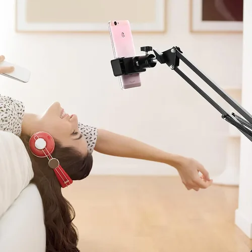 Miniatura 5 de Acouto Soporte de agarre flexible para teléfonos inteligentes, ajustable, rotación 360, espuma antideslizante