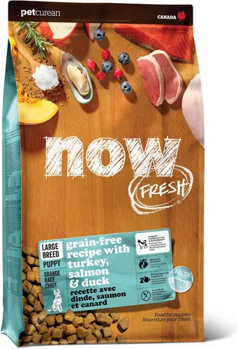 Miniatura 10 de Now Fresh Alimento seco para perros adultos de raza grande, receta de pavo, salmón y pato, sin granos, sin pollo, 12 libras