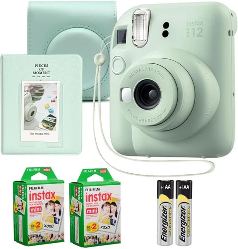 Miniatura 9 de Fujifilm Instax Mini 12 - Paquete de cámara instantánea Blossom Pink - Incluye 40 hojas Instax Mini Film, funda protectora y mini álbum de fotos