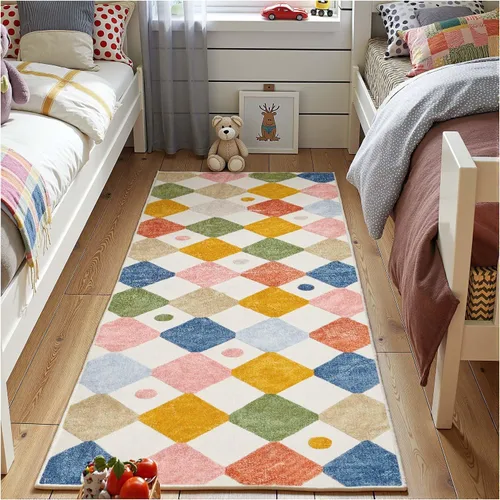 Miniatura 52 de jinchan Alfombra a rayas de 2 x 3 para entrada, alfombra de cocina, tapete pequeño, antideslizante, ligero, de bajo perfil, decoración para entrada