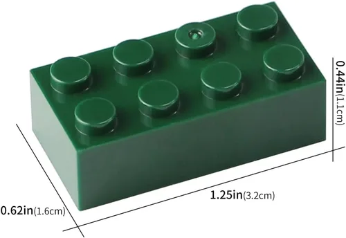 Miniatura 6 de Ladrillos 2x4 Verde Oscuro 320 Piezas Partes Kit de Construcción Clásico Conjunto de Juego Creativo Bloques Básicos Accesorios de Juguete Compatible