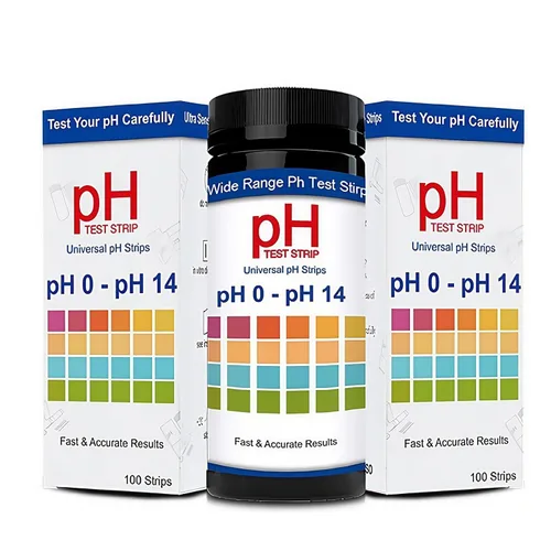 Miniatura 3 de Tiras de prueba de pH 0-14 100 tiras de prueba de pH universales, tiras de pH para pruebas de orina y saliva, tiras de prueba de pH de papel